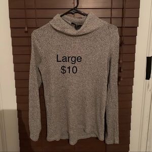 Large grey turtleneck